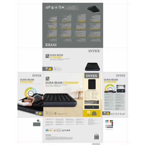 Materac Dmuchany Intex PILLOW REST CLASSIC 137 x 25 x 191 cm (3 Sztuk)