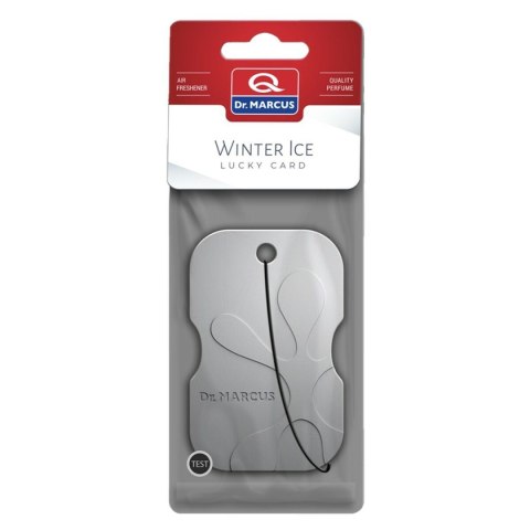 Odświeżacz powietrza do samochodu Dr Marcus Lucky Card ICE CHILL Plastikowy Zapach Wisiorek
