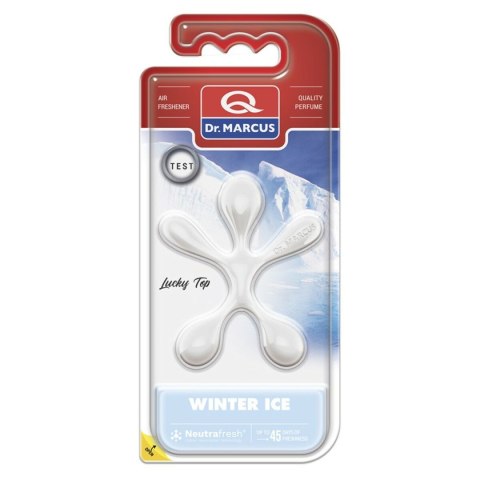 Odświeżacz powietrza do samochodu Dr Marcus Lucky Top ICE CHILL Plastikowy Zapach Wisiorek (12 Sztuk)