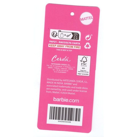 Piórnik Barbie Fuksja 12,5 x 6,5 x 19,5 cm