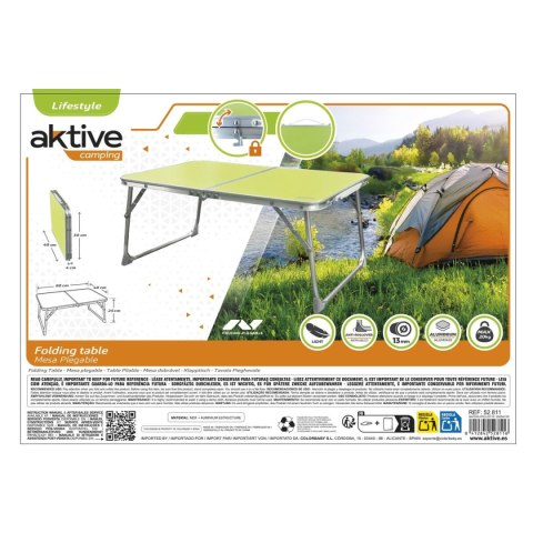 Składany stolik Aktive Pistacjowy 60 x 25 x 40 cm (4 Sztuk)