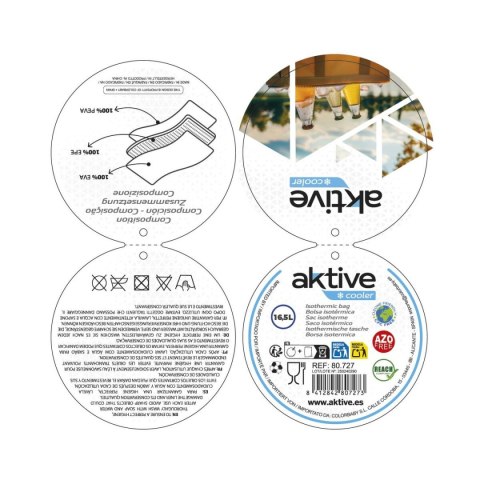 Torba termiczna Aktive 36 x 22 x 21 cm (6 Sztuk)