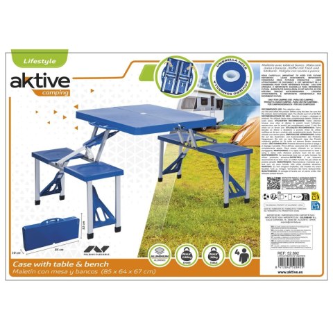 Zestaw stolik i ławka Aktive 85 x 67 x 64 cm