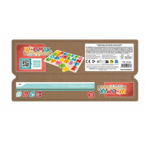 Drewniane Puzzle dla Dzieci Woomax + 2 lat 27 Części (12 Sztuk)