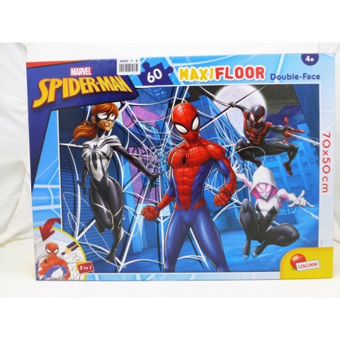 Puzzle dla dzieci Spider-Man Dwustronny 60 Części 70 x 1,5 x 50 cm (6 Sztuk)