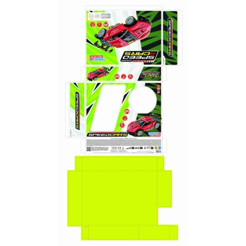 Samochód Sterowany Radiowo Speed & Go 22 x 7 x 11 cm 1:16 Czerwony 6 Sztuk