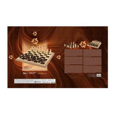 Szachy CB Games Drewno (4 Sztuk)