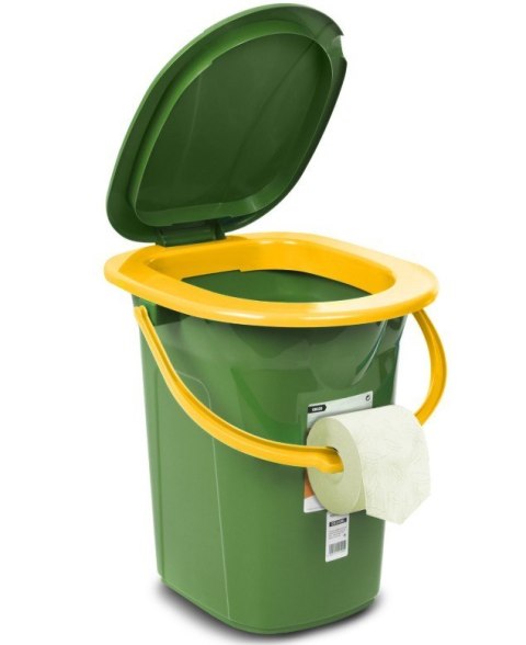 Toaleta turystyczna GB320GO ciemnozielono-pomarańczowa