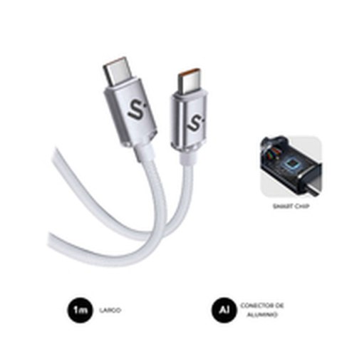Kabel USB-C na USB-C Subblim SUBCAB-C06010 1 m Biały