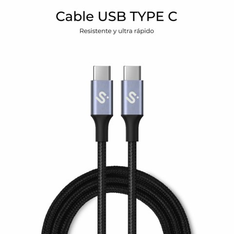 Kabel USB-C na USB-C Subblim SUBCAB-C10001 1 m Czarny
