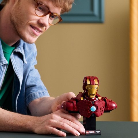 Klocki Super Heroes 76327 Popiersie Iron Mana MK4