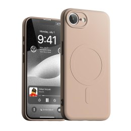 Etui Mercury Semi-Silicone MagSafe do iPhone 16e różowo-piaskowy
