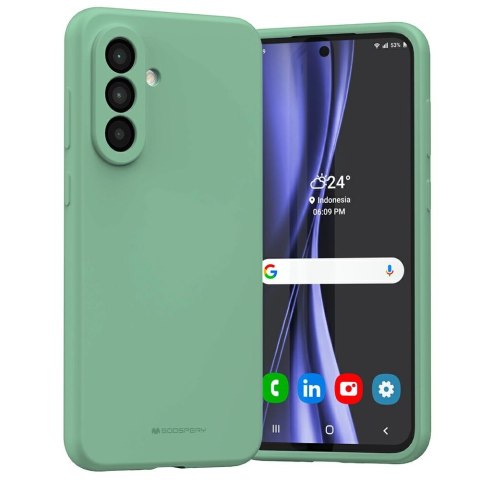 Etui Mercury Silicone do Samsung Galaxy A36 zielony