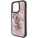 Etui Nimmy Magnetic Fantasy Animal MagSafe do iPhone 16 Pro Max różowo złoty