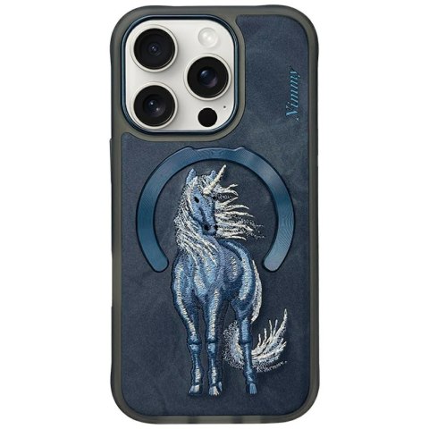 Etui Nimmy Magnetic Fantasy Animal MagSafe do iPhone 16 Pro niebieski
