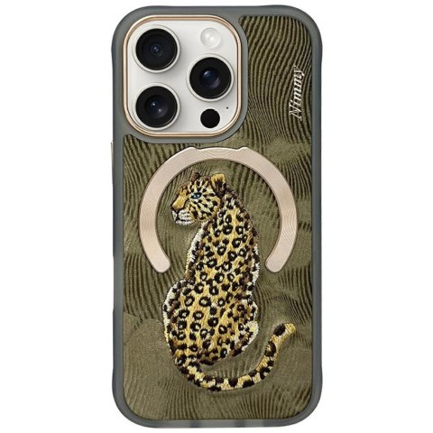 Etui Nimmy Magnetic Fantasy Animal MagSafe do iPhone 16 Pro złoty