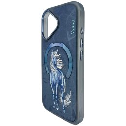 Etui Nimmy Magnetic Fantasy Animal MagSafe do iPhone 16 niebieski