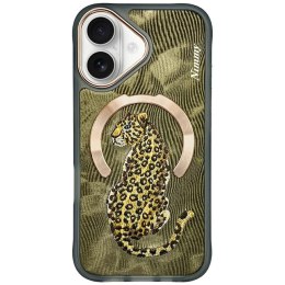 Etui Nimmy Magnetic Fantasy Animal MagSafe do iPhone 16 złoty