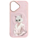 Etui Nimmy Magnetic fashion cute pet MagSafe do iPhone 16 różowy