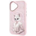 Etui Nimmy Magnetic fashion cute pet MagSafe do iPhone 16 różowy