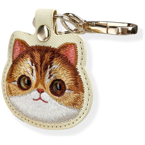 Etui na lokalizator / brelok Nimmy Big Eyed Pet 2.0 Cat khaki
