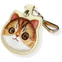 Etui na lokalizator / brelok Nimmy Big Eyed Pet 2.0 Cat khaki