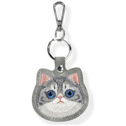 Etui na lokalizator / brelok Nimmy New Big Eyed Pet 2.0 Cat szary