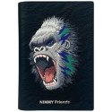 Etui na paszport Nimmy portfel Raptor Gorilla czarny
