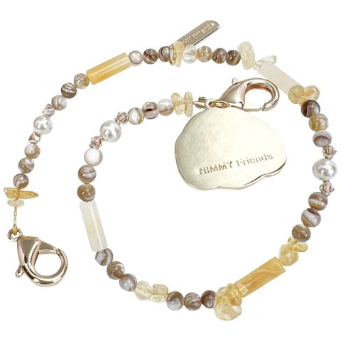 Zawieszka na torebkę handstrap Nimmy Magnetic fashion brązowy