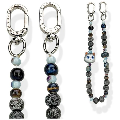 Zawieszka na torebkę handstrap Nimmy New Big Eye Cute Pets 2.0 szary