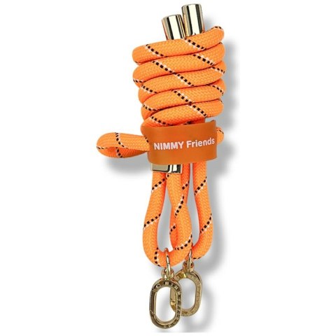 Zestaw crossbody + handstrap Nimmy Cool&Cute 2.0 pomarańczowo czarny