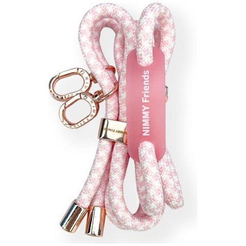 Zestaw crossbody + handstrap Nimmy Cool&Cute 2.0 różowy