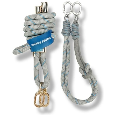 Zestaw crossbody + handstrap Nimmy Cool&Cute 2.0 szary