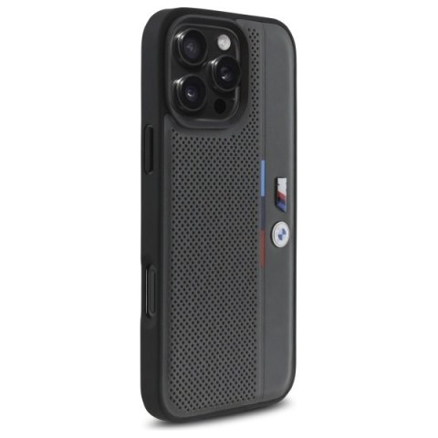 BMW BMHCP16X23PUPVA iPhone 16 Pro Max 6.9" antracyt/anthracite hardcase M Perforated Tricolor Detail Line