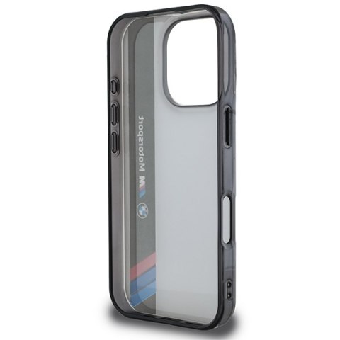 BMW BMHCP16L23HTFEG iPhone 16 Pro 6.3" szary/grey hardcase Motorsport IML Vertical Stripe