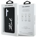 Etui Karl Lagerfeld Silicone Metal Signature Logo do Samsung Galaxy S25 czarny