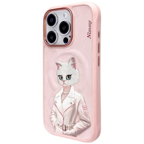 Etui Nimmy Magnetic fashion cute pet MagSafe do iPhone 16 Pro Max różowy