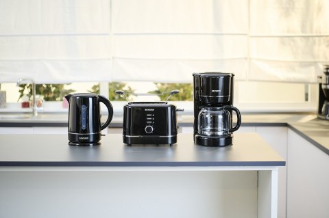 SEVERIN CZAJNIK ELEKTR. CZARNY, PLASTIK, POJ. 17 L, LAMPKA KONTR., SZEROKI OTWÓR, DŁ. PRZEWODU 70 CM, MOC 2200W WK4322