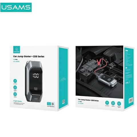 USAMS Jumpstarter Powerbank 8000mAh+ wbudowana latarka czarny/black ZB284ZDB01 (US-ZB284)