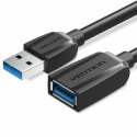 Kabel z rozgałęźnikiem USB Vention VAS-A45-B300 Czarny 3 m