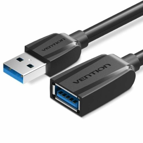 Kabel z rozgałęźnikiem USB Vention VAS-A45-B300 Czarny 3 m