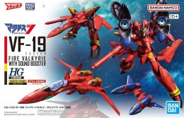 HG 1/100 MACROSS VF-19 CUSTOM FIRE VALKYRIE WITH SOUND BOOSTER