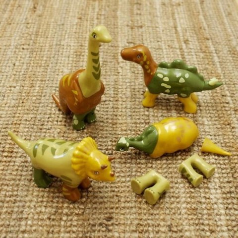 Zestaw do budowania Klein Magnet Dino Puzzle Wielokolorowy