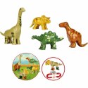 Zestaw do budowania Klein Magnet Dino Puzzle Wielokolorowy