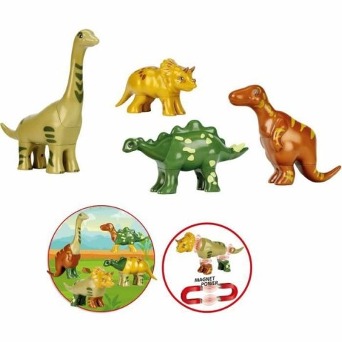 Zestaw do budowania Klein Magnet Dino Puzzle Wielokolorowy