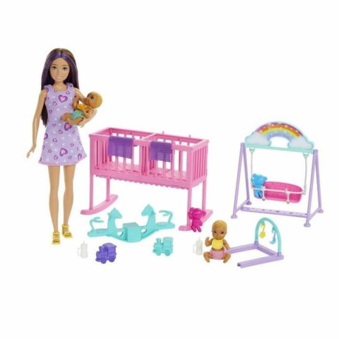 Lalka z Akcesoriami Barbie The Twins' Room-Skipper Playset