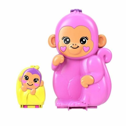 Lalka z Akcesoriami Polly Pocket Mommy Monkey and Baby