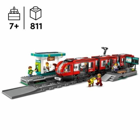 Zestaw do budowania Lego 60423 Downtown Tram and Station Wielokolorowy
