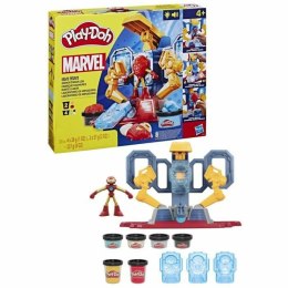 Zabawa z Plasteliną Play-Doh Iron Man Armor Factory Żółty