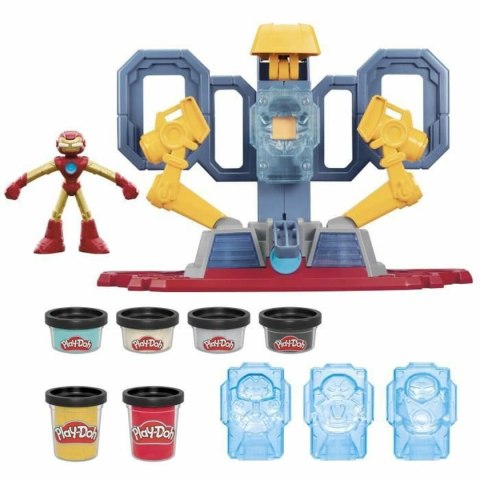 Zabawa z Plasteliną Play-Doh Iron Man Armor Factory Żółty